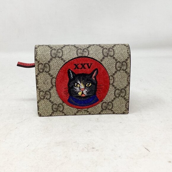 Gucci #GBVALN Supreme Mystic Cat Wallet - Picture 1 of 8